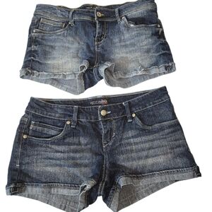 Levi's Jean Shorts 2 Pair Juniors Size 9 Blue